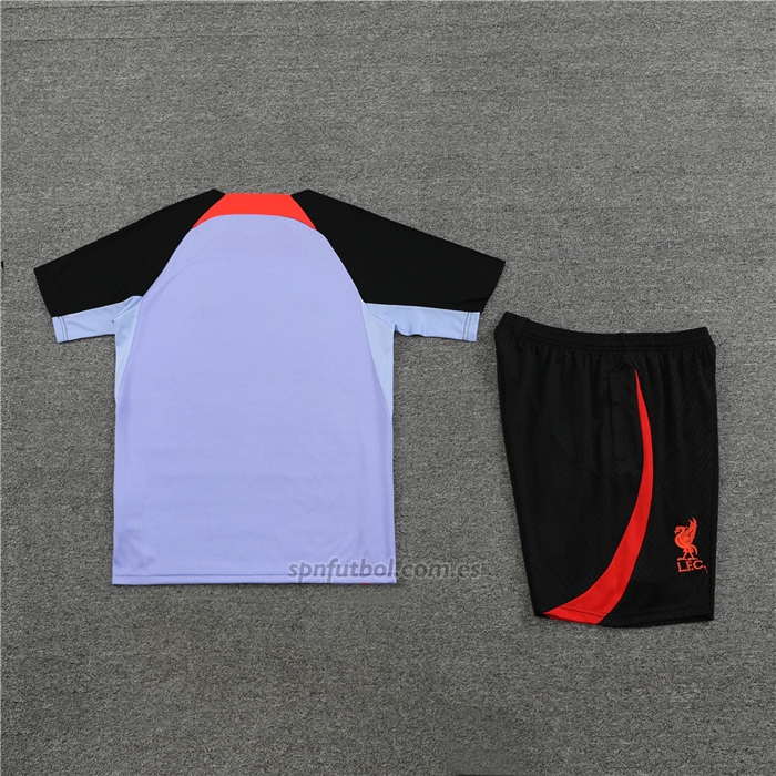 Chandal del Liverpool Manga Corta 2022-2023 Purpura - Pantalon Corto